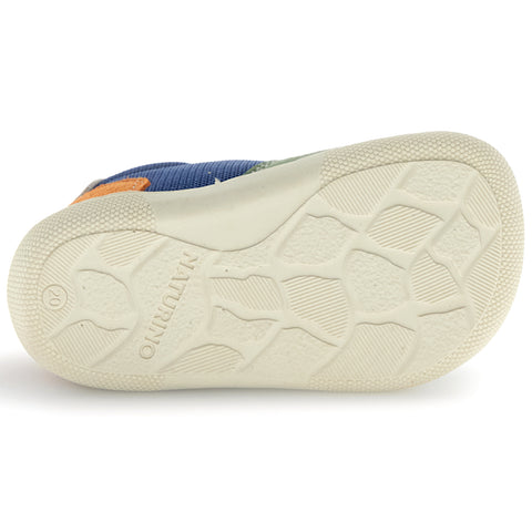 NATURINO Barfußschuh Halbschuh ELDRYS - laubgrün / azur / orange