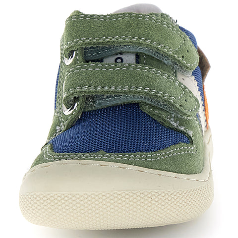 NATURINO Barfußschuh Halbschuh ELDRYS - laubgrün / azur / orange