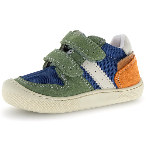 NATURINO Barfußschuh Halbschuh ELDRYS - laubgrün / azur / orange