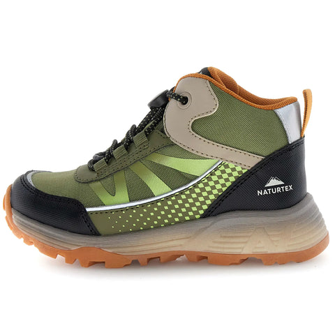 NATURINO NATURTEX Knöchelschuh DRYFORCE - schwarz / grün / kürbis