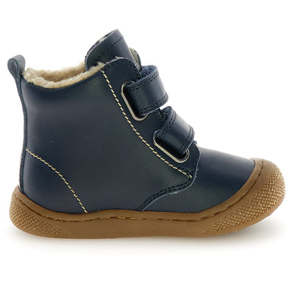 Dunkelblaue NATURINO BUBBLE Stiefel mit wasserabweisendem Material und rutschfester Sohle 