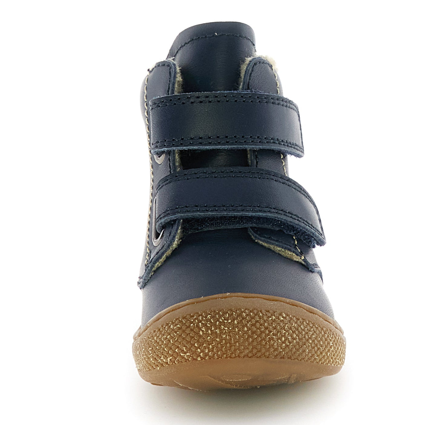 Bequeme NATURINO BUBBLE Weit-Stiefel in dunkelblauer Farbe mit flexibler Sohle 