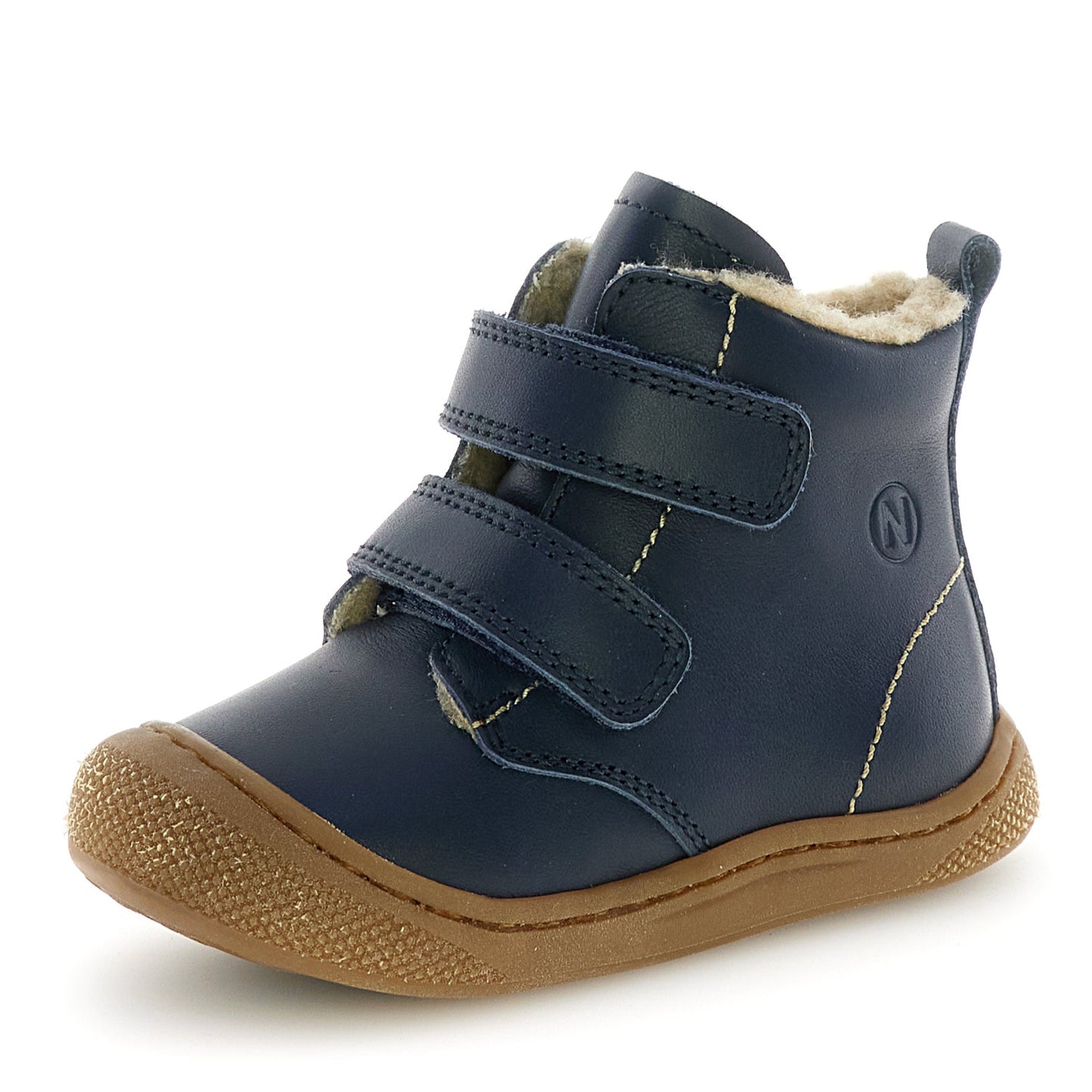 Weit geschnittener NATURINO Stiefel BUBBLE in dunkelblau, ideal für kühles Wetter 