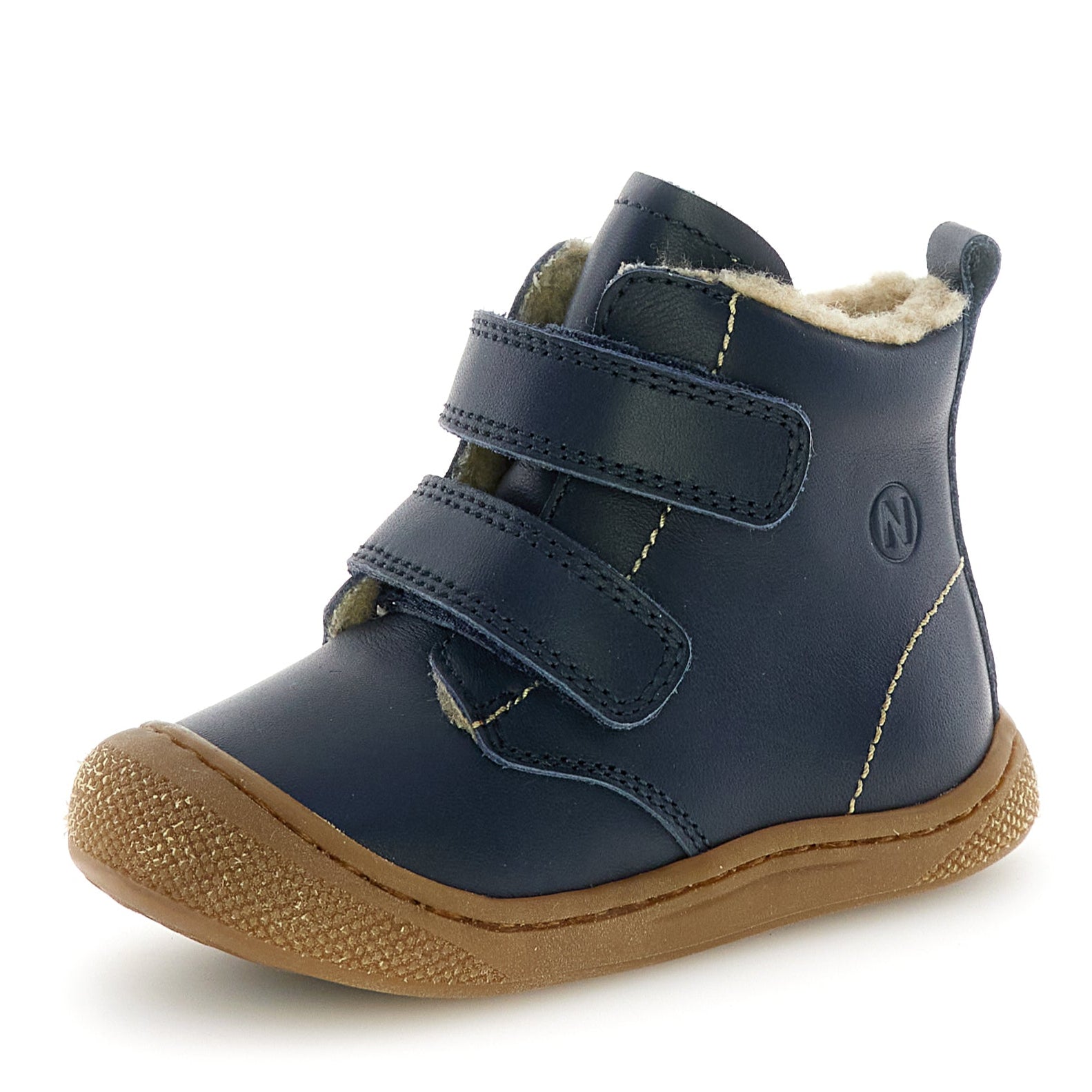 Weit geschnittener NATURINO Stiefel BUBBLE in dunkelblau, ideal für kühles Wetter 