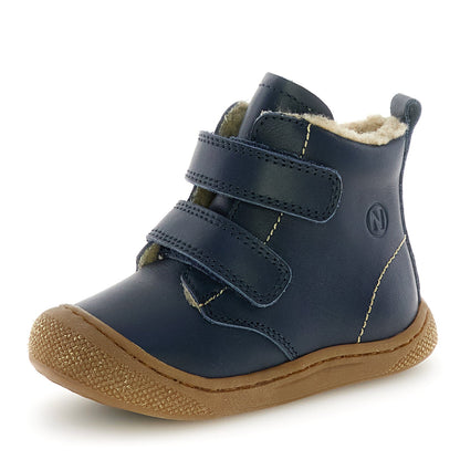 Weit geschnittener NATURINO Stiefel BUBBLE in dunkelblau, ideal für kühles Wetter 