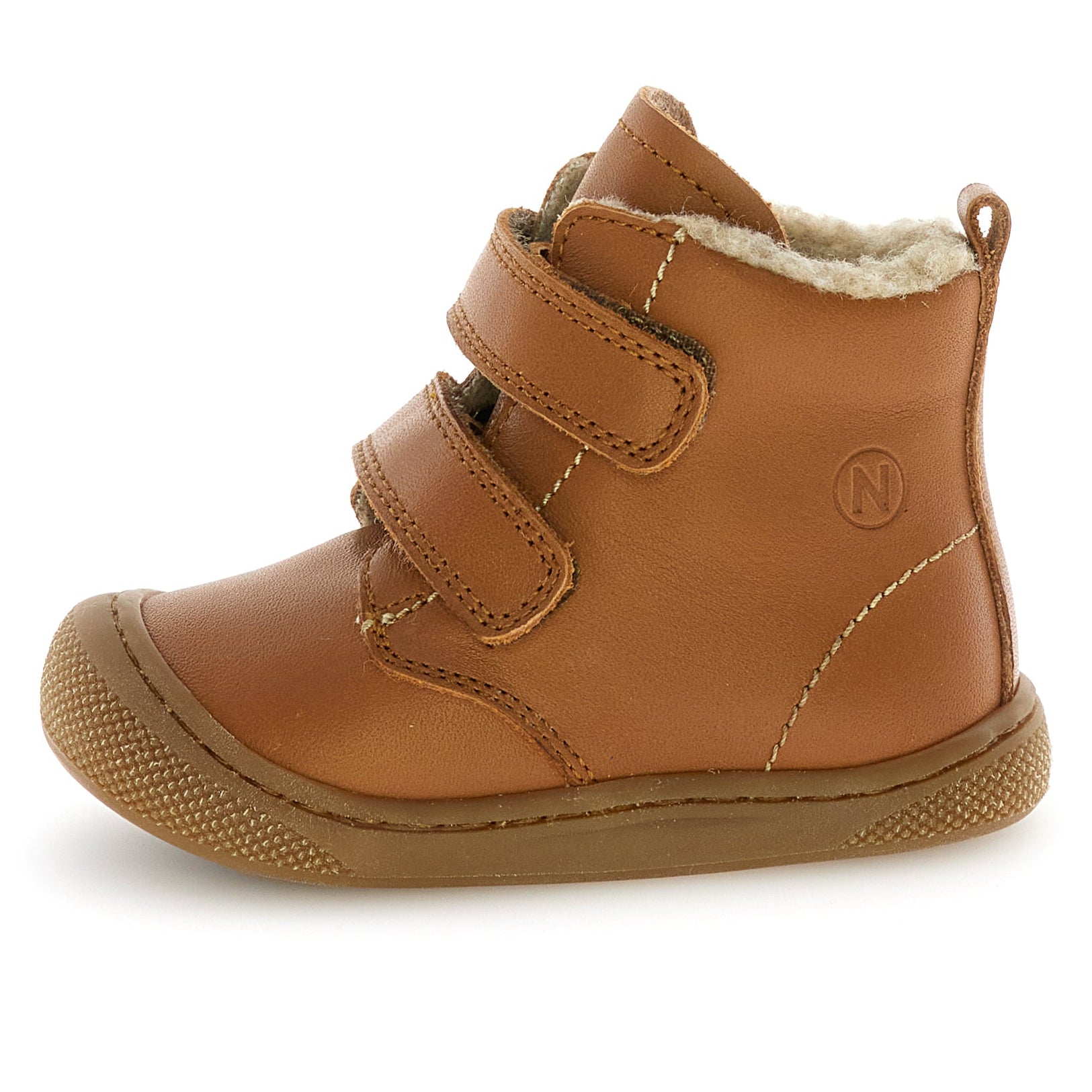 NATURINO Stiefel BUBBLE Weit in Cognac mit hochwertigem Leder