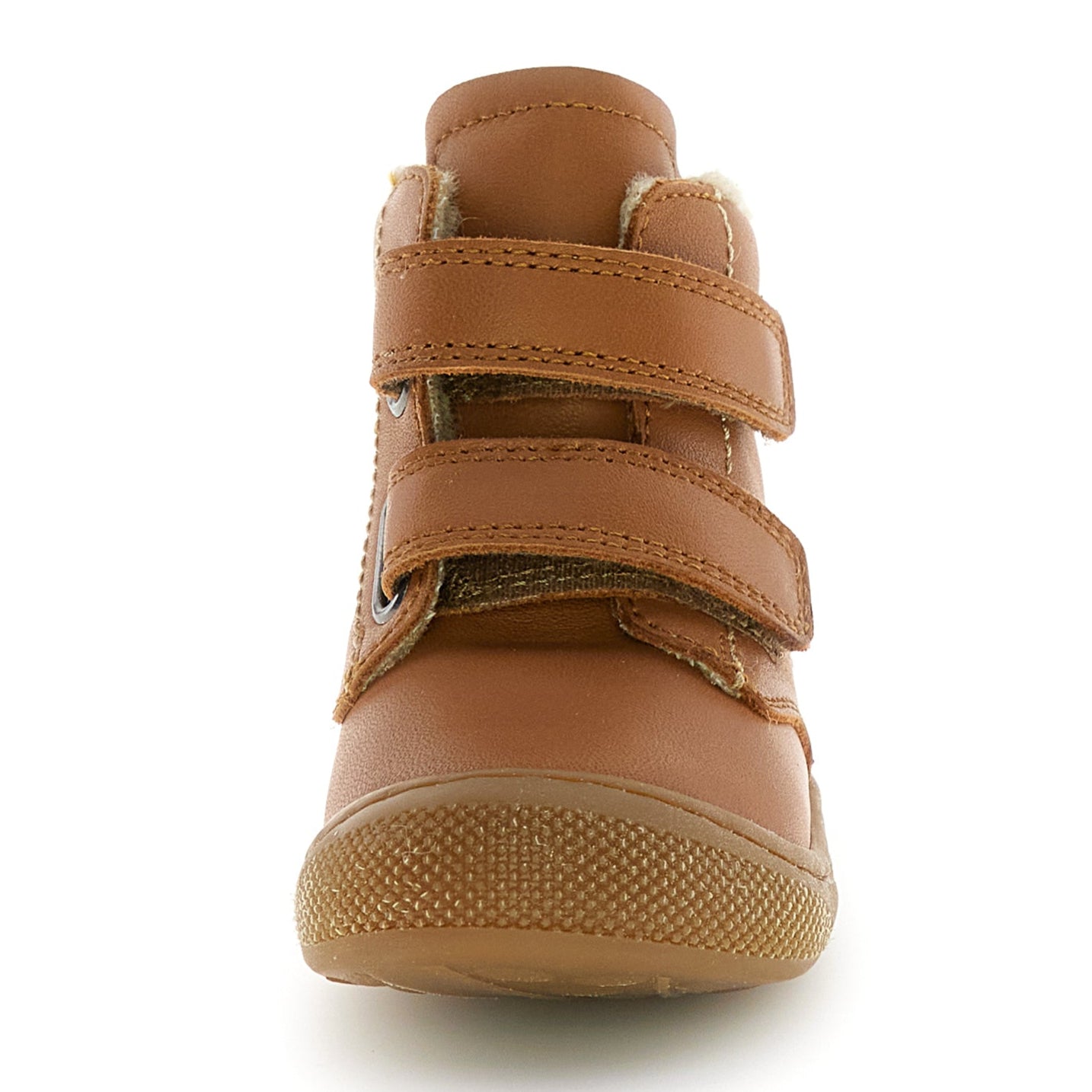 Luxuriöse NATURINO Stiefel BUBBLE Weit in Cognac, ideal für kalte Tage