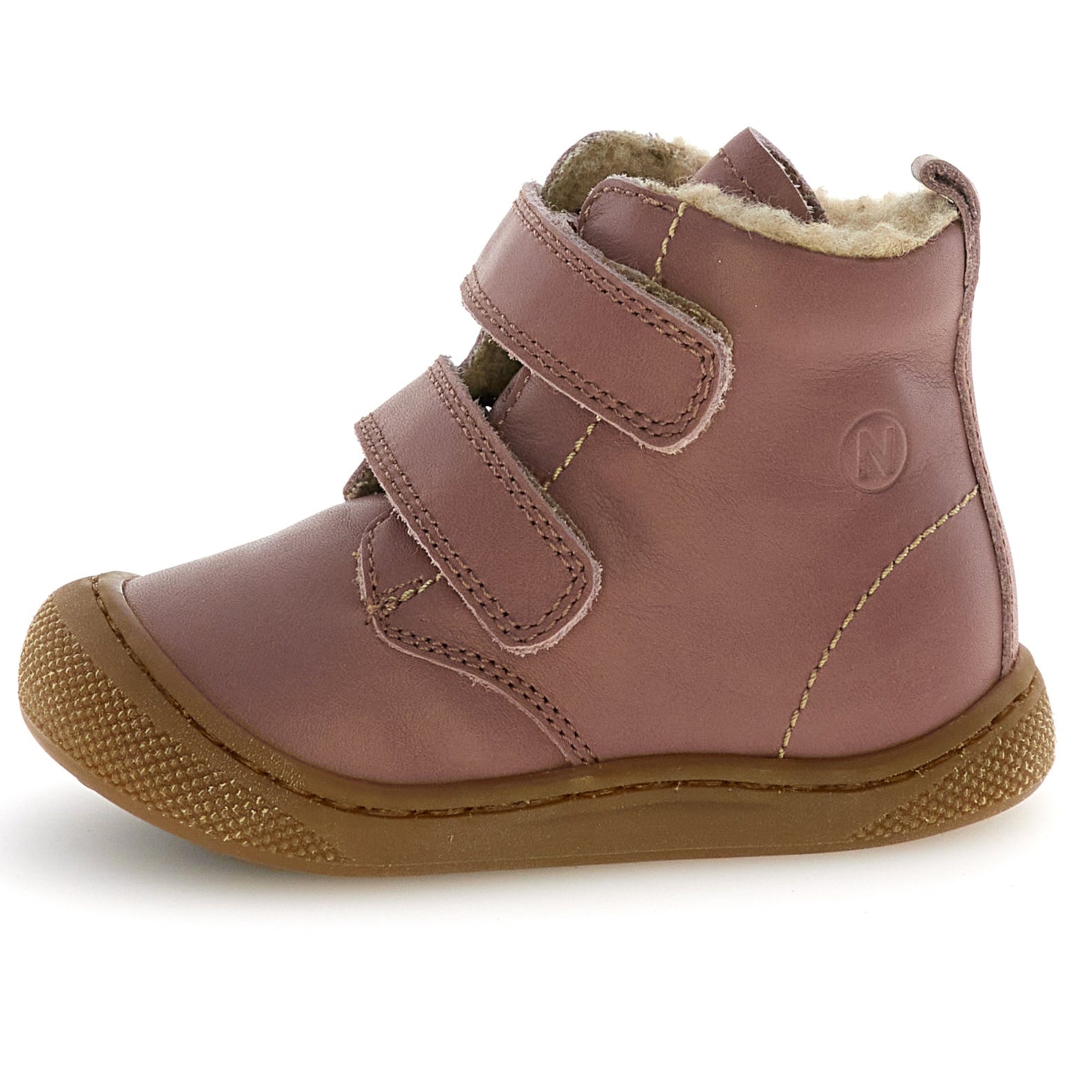 NATURINO BUBBLE Weit Stiefel in Altrosa mit komfortabler Weite