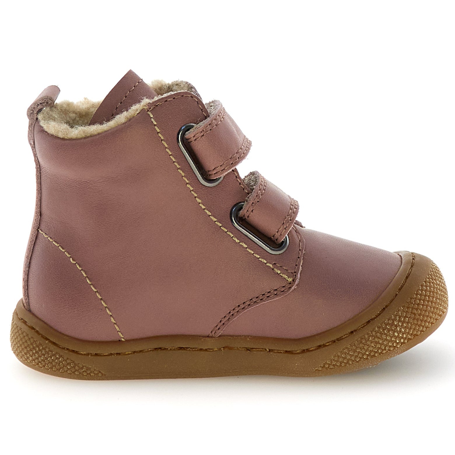 Stilvoller NATURINO BUBBLE Weit Stiefel in Altrosa, perfekt für kalte Tage und Outdoor-Aktivitäten