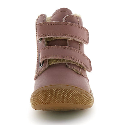 Hochwertige NATURINO Stiefel BUBBLE Weit in Altrosa mit robusten Sohlen und angenehmem Tragegefühl