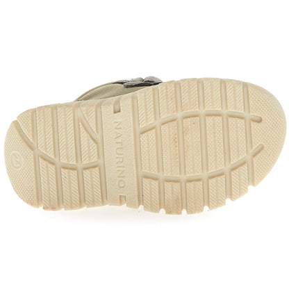 Innenansicht des warm gefütterten NATURINO NATURTEX Stiefels GEMINAE in Grau mit olivfarbenen Akzenten für optimalen Halt