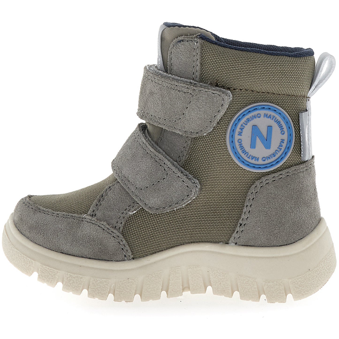 NATURINO NATURTEX Stiefel GEMINAE in grau mit olivgrünen Akzenten für optimalen Komfort