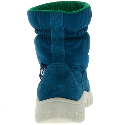 Hochwertige NATURTEX Stiefel VARNA für Kinder in petrol und grün mit robustem Design