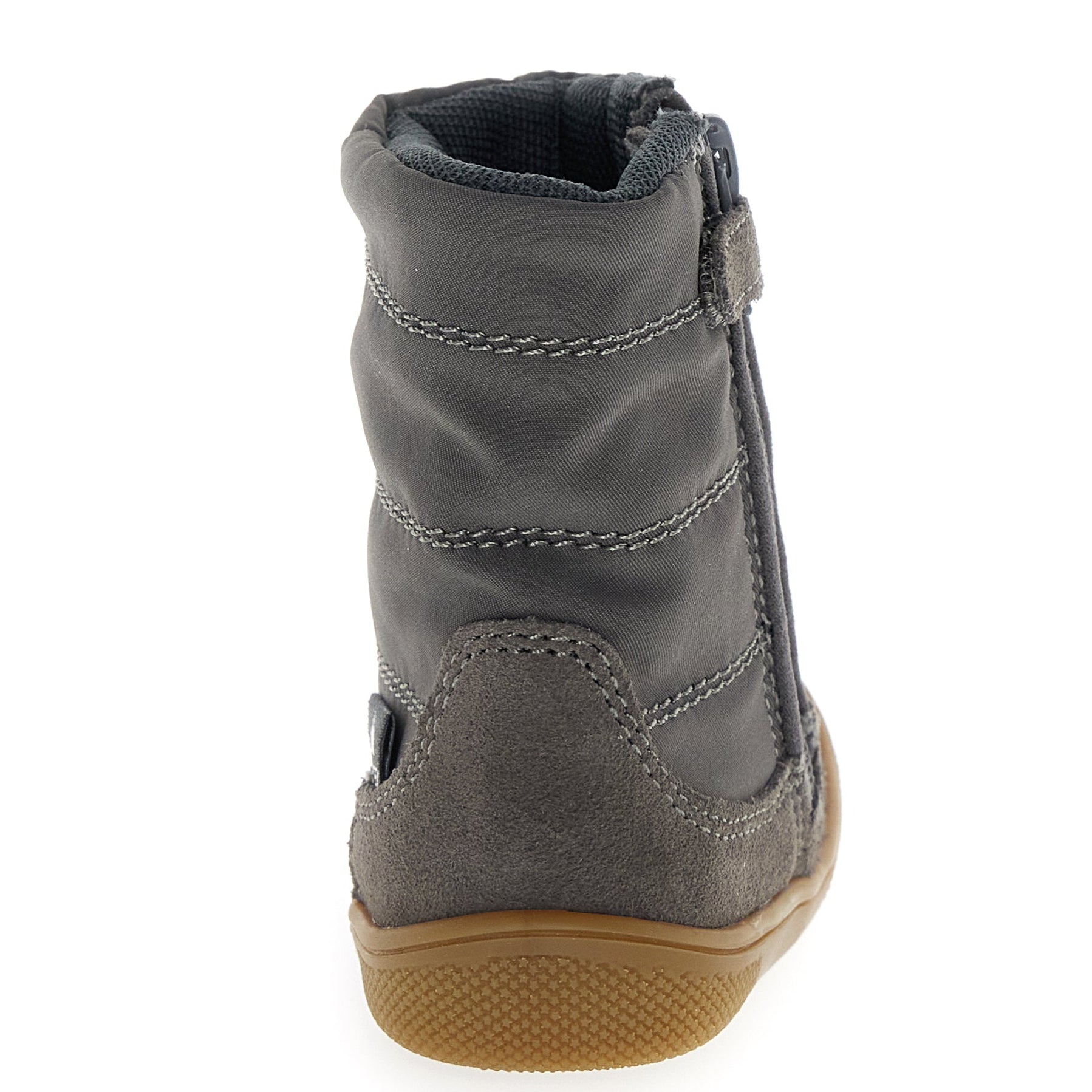 Leichte und flexible Barfuß-Stiefel in anthrazit für Kinder, die die Natur erleben möchten