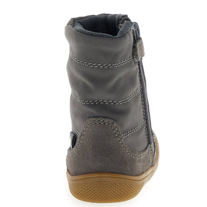 Leichte und flexible Barfuß-Stiefel in anthrazit für Kinder, die die Natur erleben möchten