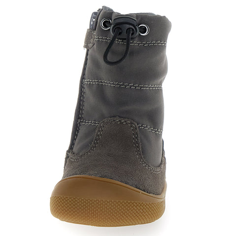 Hochalpen Barfuß-Stiefel in dunklem Anthrazit für maximalen Tragekomfort und Bewegungsfreiheit