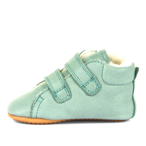 FRODDO PreWalker G1130013-12 mint - Close-up of cute and comfortable mint baby shoes