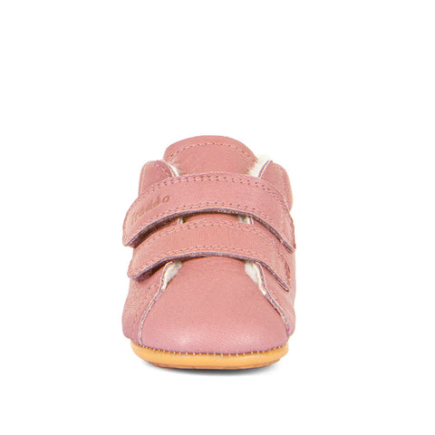 FRODDO PreWalker G1130013-13 - altrosa - Baby girl's soft leather shoes in pale pink color