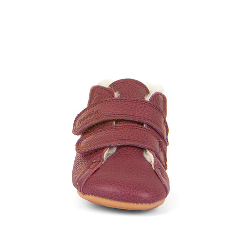 FRODDO PreWalker G1130013-19 bordeaux shoes made with durable materials for baby's first steps
