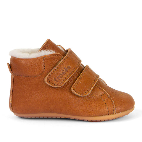 FRODDO PreWalker G1130013-4 - cognac leather baby shoes for early walkers