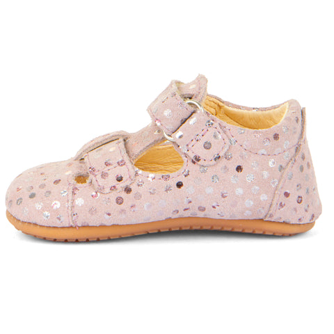 High-quality FRODDO PreWalker Halbsandale G1140003-18 with sparkling Glitzerpunkte