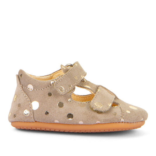 FRODDO PreWalker Halbsandale G1140003-21 - beige / gold baby sandals for comfortable and stylish summer adventures