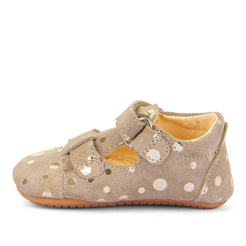 FRODDO PreWalker Halbsandale G1140003-21 - beige / gold children's sandal for early walkers