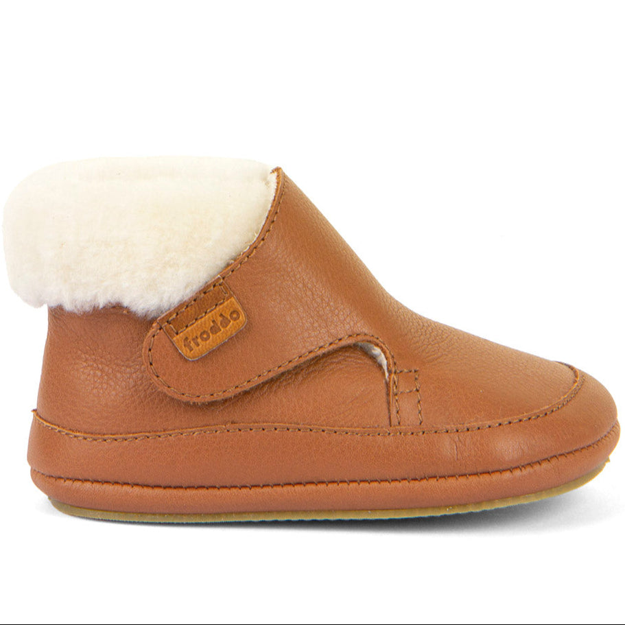 FRODDO PREWALKER G1160003-4 in Cognac, weiches Leder mit verstärktem Zehenbereich