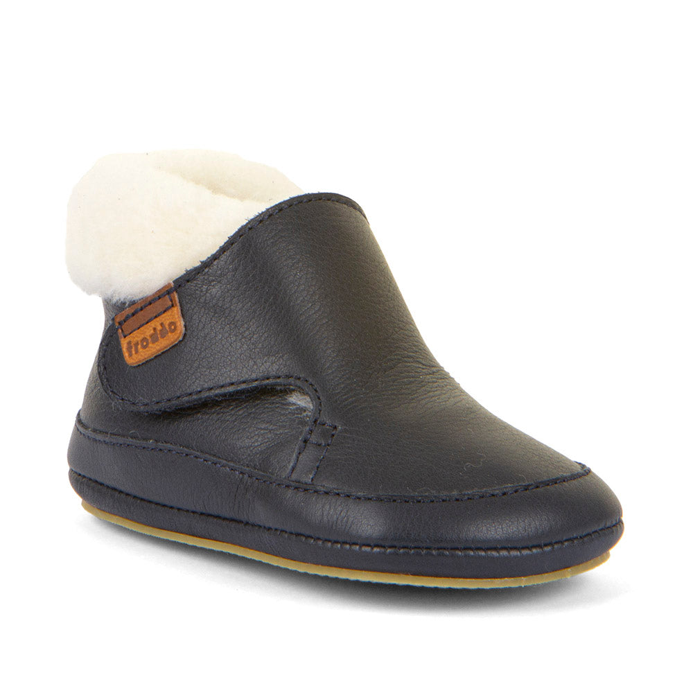 Weiche und flexible Sohle des FRODDO PREWALKER G1160003-6 in dunkelblau, ideal für erste Schritte