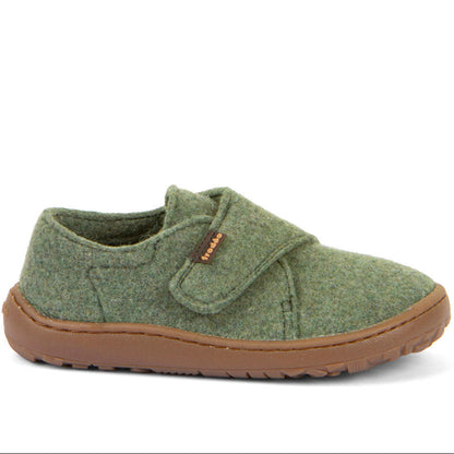 FRODDO Barfußschuh Hausschuh G1700420-5 in grün mit flexiblem Sohlenprofil