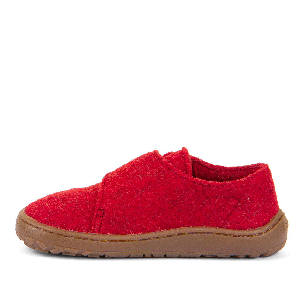 FRODDO Barfußschuh Hausschuh G1700420-7 in leuchtendem Rot mit weicher Sohle