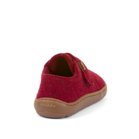 FRODDO Barfußhausschuh G1700420-8 in Bordeaux, ideal für Zuhause und kindliche Bewegungsfreiheit