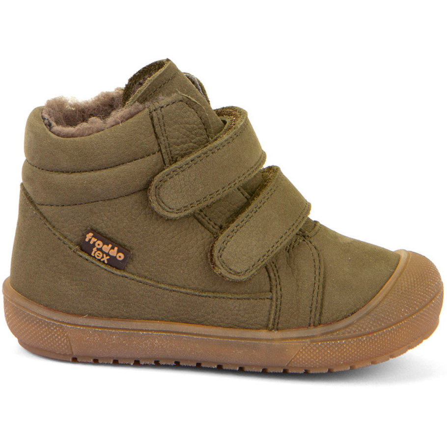 FRODDO TEX Knöchelschuh G2110138-14 in olivfarben mit robustem Schnürverschluss