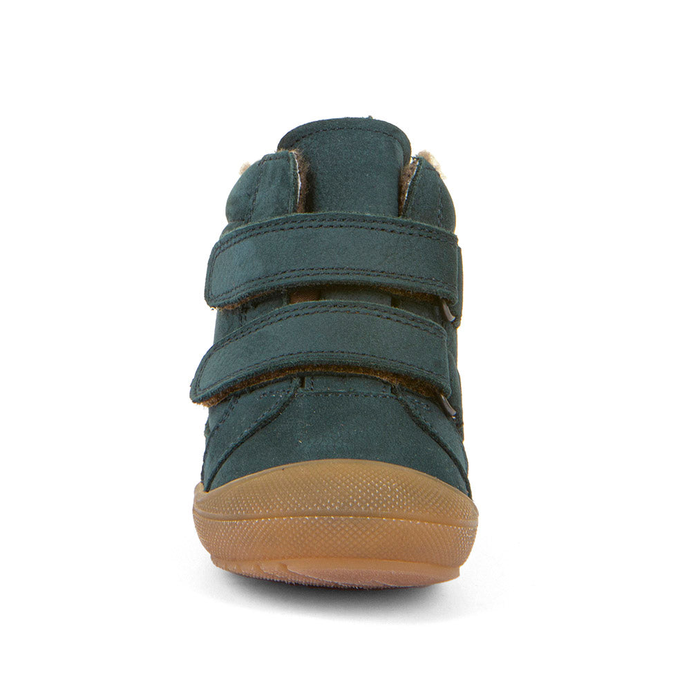 Seitliche Ansicht des G2110138-15 Knöchelschuhs mit stabilem Schnürverschluss in petrol