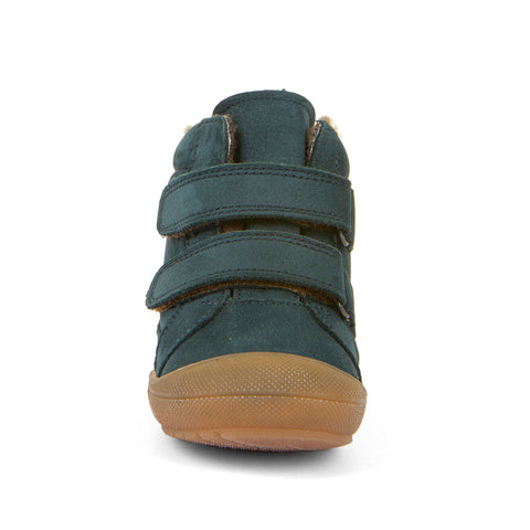 Seitliche Ansicht des G2110138-15 Knöchelschuhs mit stabilem Schnürverschluss in petrol