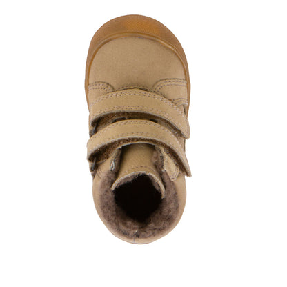 Nahaufnahme des beigen FRODDO TEX Knöchelschuhs G2110138-4 mit bequemer Passform