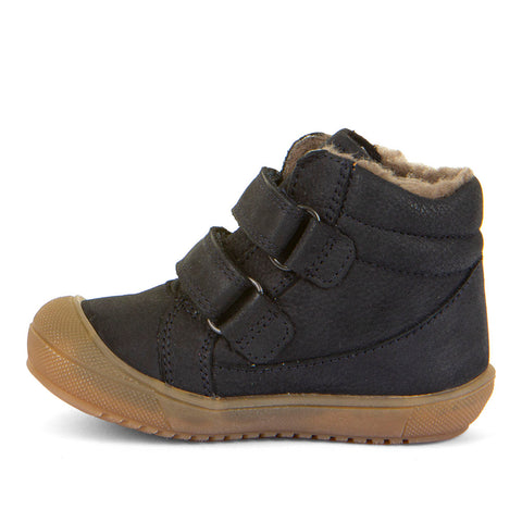  Side view of FRODDO TEX Knöchelschuh G21100138 in navy and hellblau, featuring sturdy sole and comfortable fit