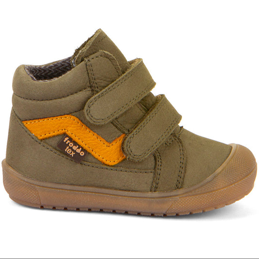 FRODDO TEX Knöchelschuh G21100139-7 in Olivfarbengelegt mit robustem Leder