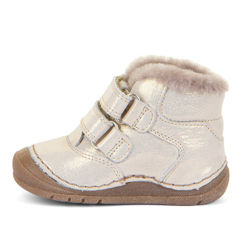 FRODDO Knöchelschuh G2110143-16 - gold leather shoe with decorative stitching