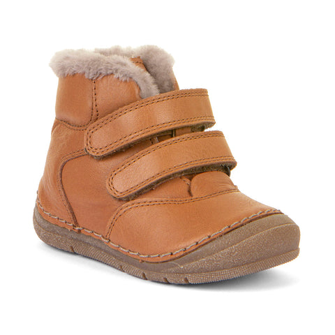 FRODDO Knöchelschuh G2110143-5 in cognac color, high-quality leather ankle boots for kids