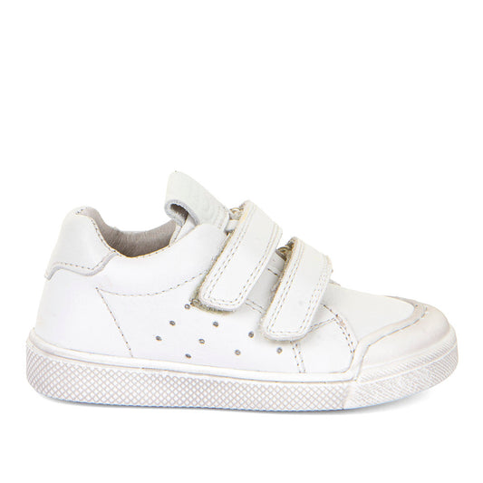 FRODDO Halbschuh G2130316-19 - weiß: comfortable white kids' shoe with Velcro straps and durable rubber sole