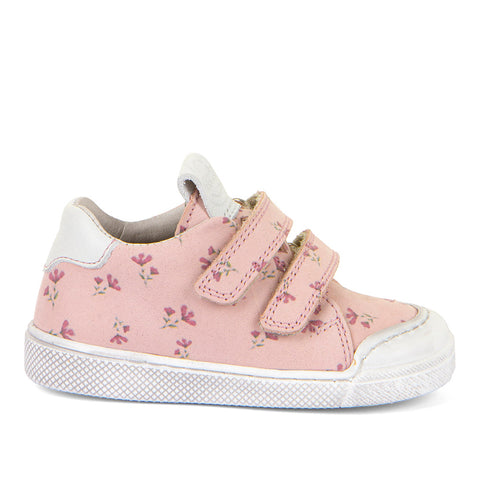 Halbschuh in Rosa mit Blumenmuster, ideal für Mädchen