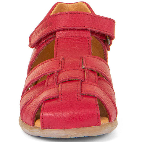 FRODDO Halbsandale G2150189-5 - rot Kindersandale mit geschlossener Zehenkappe und anatomisch geformtem Fußbett