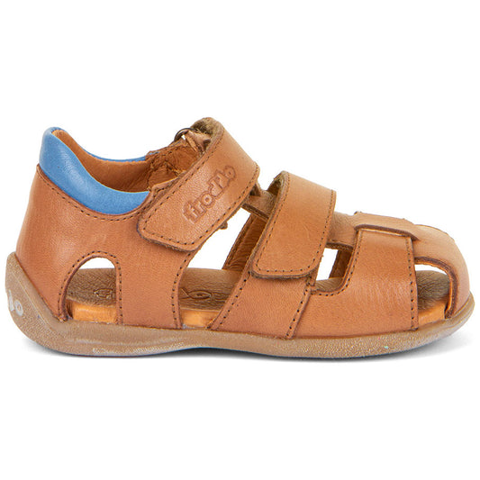 FRODDO Halbsandale G2150190-2 in cognac and jeansblau, a stylish and comfortable footwear option for the summer season