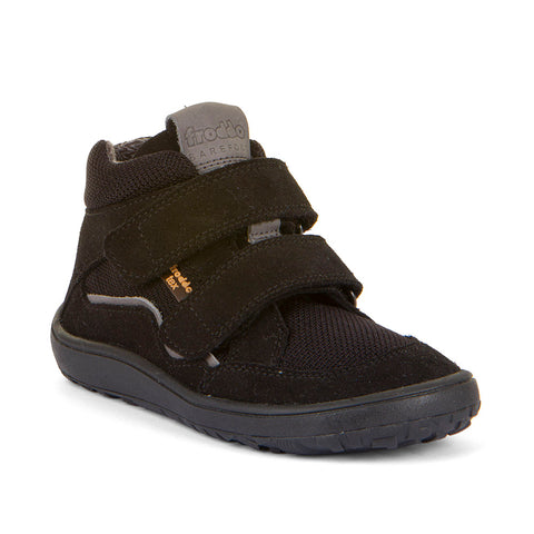 High-quality black FRODDO TEX ankle shoe for barefoot walking