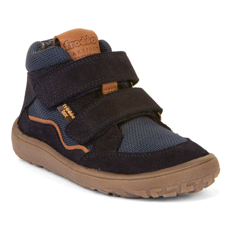 Dark blue and cognac FRODDO TEX barefoot ankle shoe with G3110254 model number