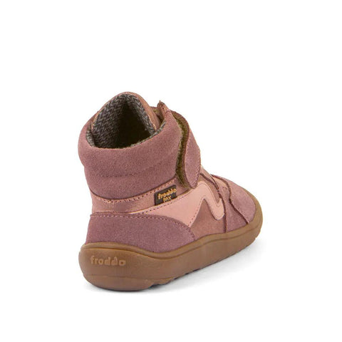 FRODDO TEX Barfuß Knöchelschuh G3110265-6 - altrosa / rosa