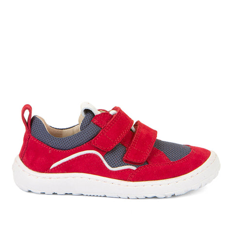 FRODDO Barfußschuh Halbschuh G3130246-6 in rot und grau für Kinder