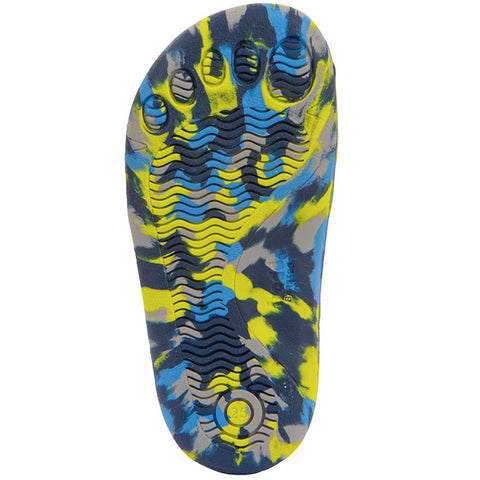 FRODDO Barfußschuh Halbschuh G3130261-3 - blau / kiwi / bunt by FRODDO