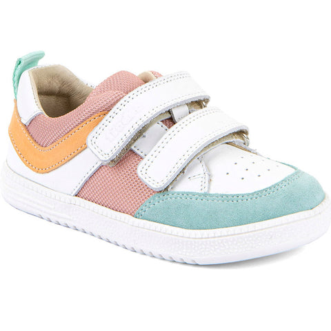 FRODDO Barfußschuh Halbschuh G3130282-4 - weiss / altrosa / türkis / orange